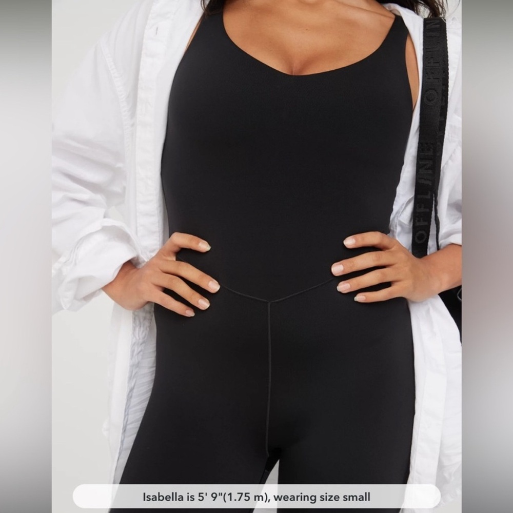 OFFLINE by Aerie Real Me Lowkey Black Legging Bodysuit - Picture 5 of 10
